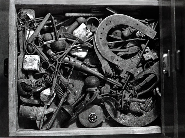 Metal items found in the cremated ashes