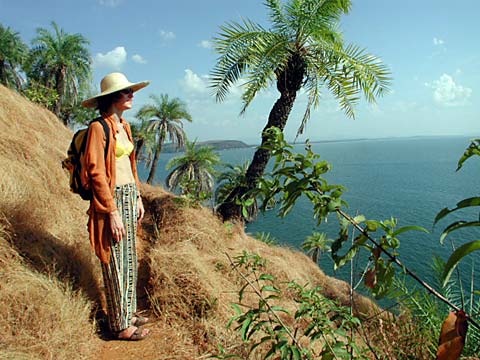 Breathtaking scenery near Halfmoon beach, Gokarna India.