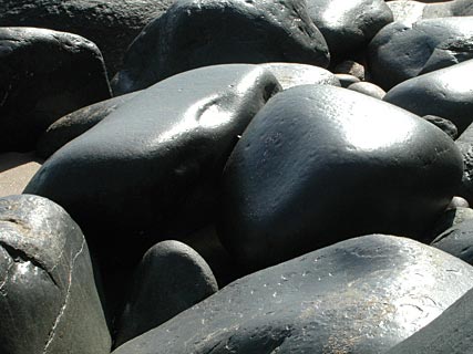 Big boulders at Halfmoon beach, Gokarna India