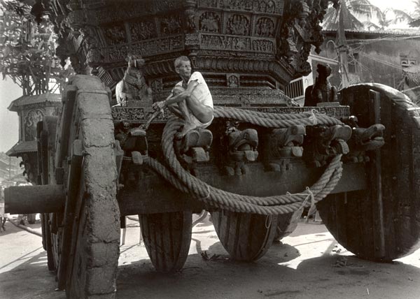 huge wheels of the chariot Ratha 300 to 400 year old wooden chariot used during the Shiva ratri festival