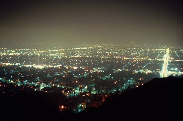 View over Los Angeles from Griffith Park